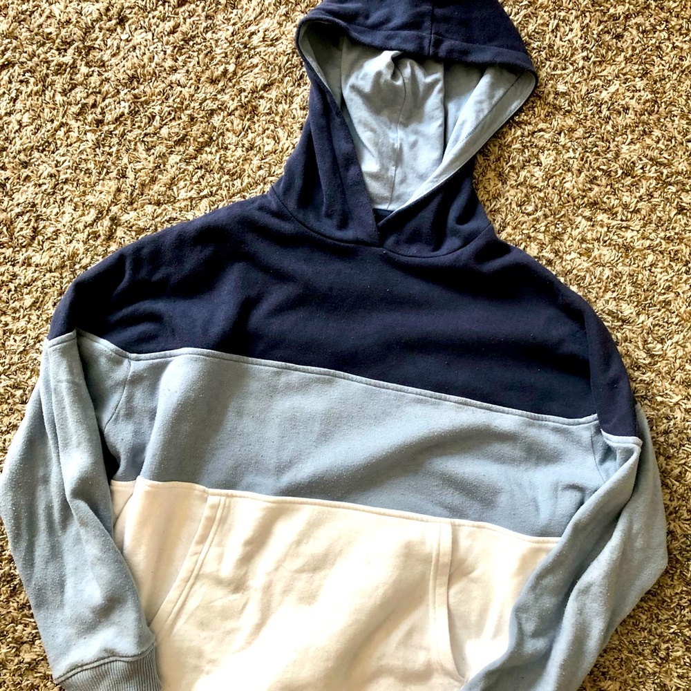 Hoodie Blue Ombré Size Small/Medium American Eagle Comfy Cute